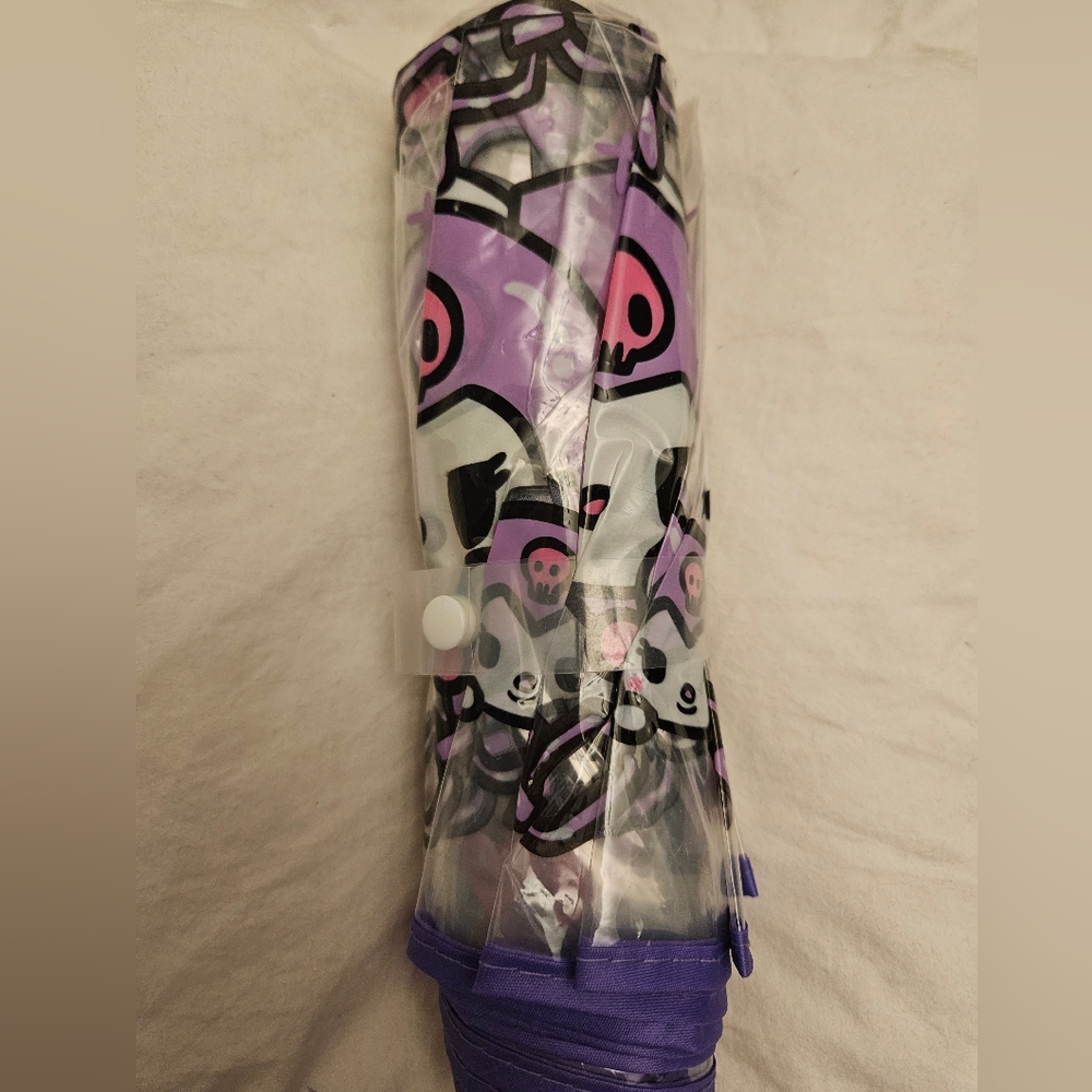 Sanrio Kuromi Hearts & Skulls Hello Kitty Umbrella Kids / Adult Clear Umbrella - Picture 9 of 9